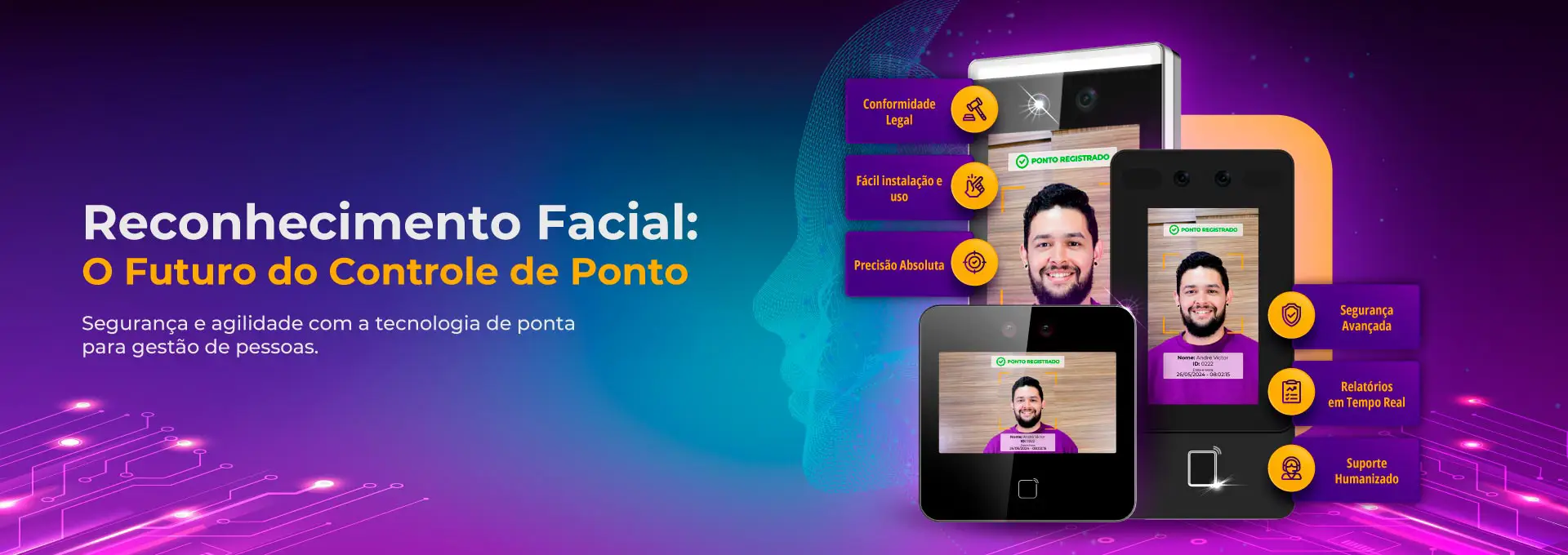 relogio de ponto facial
