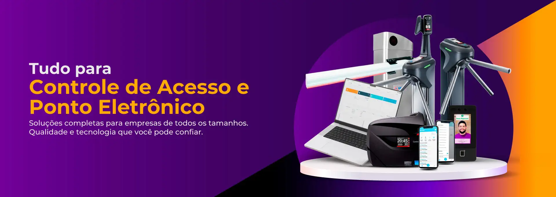 tudo para controle de acesso e ponto eletronico